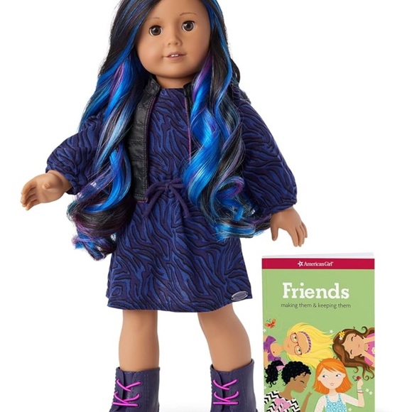 Retired American Girl Doll with Blue and Purple Hair - Picture 3 of 4